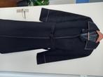 Lange zwarte jas uit jaren 70 (scheerwol)., Kleding | Dames, Jassen | Winter, Maat 38/40 (M), Zo goed als nieuw, Zwart, Ophalen