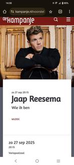 2 kaartjes Jaap Reesema 27 september den Helder Kampanje, Twee personen, September
