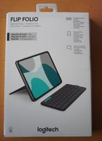 Logitech Flip Folio iPad Pro/Air 11-inch Keyboard Case, Zwart, 11 inch, Ophalen of Verzenden, Zo goed als nieuw
