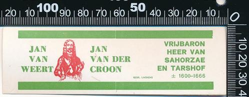 Sticker: Jan van Weert - Jan van der Croon, Verzamelen, Stickers, Zo goed als nieuw, Bedrijf of Vereniging, Verzenden