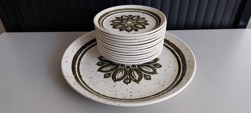 Vintage gebaksborden Biltons Ironstone, Huis en Inrichting, Keuken | Servies, Gebruikt, Bord(en), Overige stijlen, Overige materialen