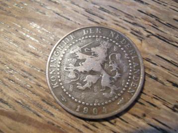 Bronzen Cent 1904 van koningin Wilhelmina #448 beschikbaar voor biedingen