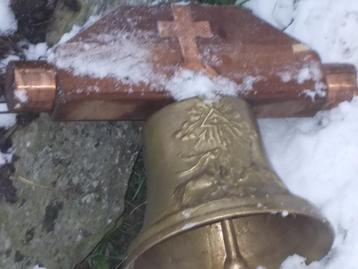 bronzen kerkklokje, kapel, kloosterklok 28 cm beschikbaar voor biedingen