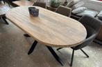 Magazijn Leegverkoop Eettafel deens ovaal mangohout matrix, Nieuw, Ophalen of Verzenden, Info@wkhome.nl, Argonweg 20 Amersfoort