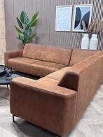 ZGAN Moderne PRONTO ARDANTE Hoekbank - Cognac - 265x235, Huis en Inrichting, Banken | Bankstellen, Ophalen, 250 tot 300 cm, -