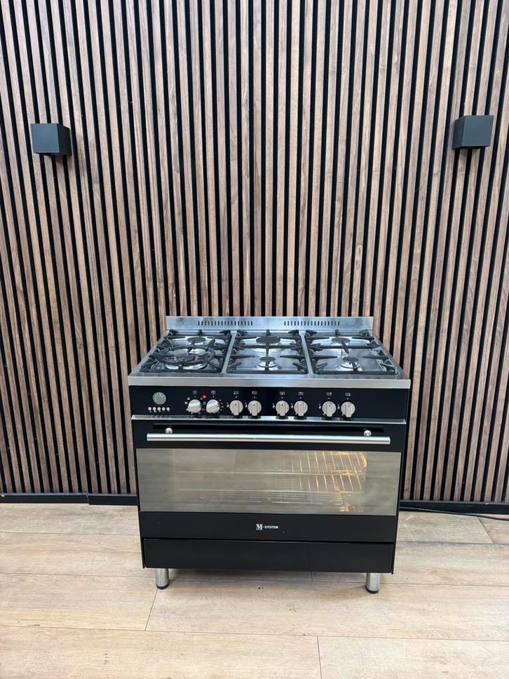 Luxe hoogglans M-systeem Boretti Fornuis (Gratis bezorgen), Witgoed en Apparatuur, Fornuizen, Zo goed als nieuw, Vrijstaand, Gas