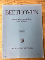 Beethoven, voor mandoline en piano, Muziek en Instrumenten, Bladmuziek, Klassiek, Ophalen of Verzenden, Zo goed als nieuw, Banjo of Mandoline