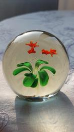 Vintage presse-papier aquarium glas object, Ophalen of Verzenden