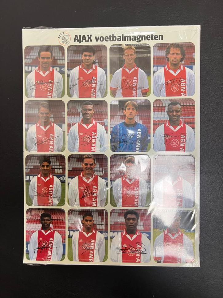 Ajax Voetbalmagneten - Unieke Grasmat, Verzamelen, Sportartikelen en Voetbal, Zo goed als nieuw, Overige typen, Ajax, Ophalen of Verzenden