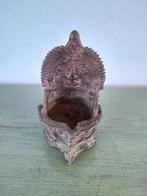 Oude Hindoe Bronzen Olielamp, Ophalen of Verzenden, Brons
