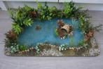 Miniatuur natuurlijke vijver voor bij Kerststal of modelbouw, Diversen, Ophalen of Verzenden, Zo goed als nieuw