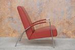 ZGANieuw rode leren Harvink de Club design fauteuil, Harvink, Harvink, Design, 75 tot 100 cm