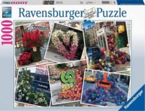 Ravensburger: NYC Bloemenpracht 1000 stukjes, Hobby en Vrije tijd, Denksport en Puzzels, Nieuw, Legpuzzel, 500 t/m 1500 stukjes