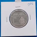 Aruba 1 Florin - 1986 UNC, Postzegels en Munten, Verzenden, Koningin Beatrix, Overige waardes, Losse munt