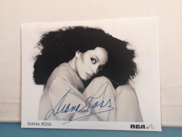 DIANA ROSS SINGER USA, Verzamelen, Muziek, Artiesten en Beroemdheden, Nieuw, Foto of Kaart, Gesigneerd, Verzenden