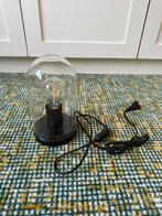 Ikea tafellamp zwart stolp glas, Huis en Inrichting, Lampen | Tafellampen, Ophalen of Verzenden, Zo goed als nieuw, Glas, Minder dan 50 cm