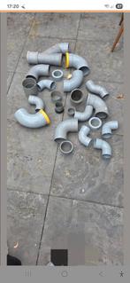 PVC rioleringsbuizen, Doe-het-zelf en Verbouw, Buizen en Afvoer, Ophalen, Bochten, Pvc, Zo goed als nieuw