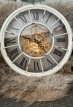 Wandklok met draaiende tandwielen, Huis en Inrichting, Ophalen of Verzenden, Gebruikt, Wandklok