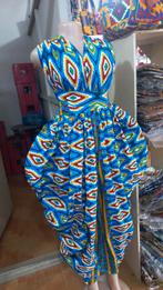 Afrikaanse kente jurk wasmachine wasbaar, Nieuw, Ophalen of Verzenden, Onder de knie