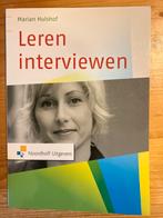 Leren Interviewen - Marian Hulshof, Ophalen of Verzenden, Alpha, Zo goed als nieuw, HBO