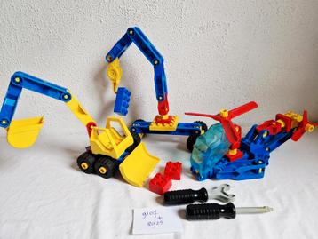 Technisch Duplo Toolo set 9107 + 2925 helikopter compleet beschikbaar voor biedingen
