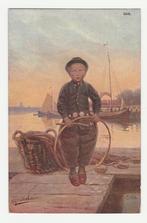 Gerstenhauer.  Jongen uit Urk met een hoepel.  1906., Verzenden, Voor 1920, Gelopen, Overige thema's