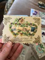 Celluloid Kaart Frankrijk Poëzie Plaatjes Brocante Curiosa, Ophalen of Verzenden