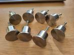 Zware rvs knoppen nikki / deurknoppen / handgrepen 8 stuks, Ophalen of Verzenden, Zo goed als nieuw