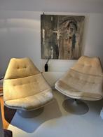 Geoffrey D. Harcourt  Artifort  F591 fauteuils + hocker, Huis en Inrichting, Fauteuils, Ophalen, Gebruikt, Jaren 60, 75 tot 100 cm
