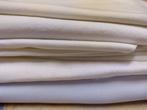 Te koop aangeboden: restjes witte stoffen, 120 cm of meer, Wit, Nieuw, Ophalen of Verzenden