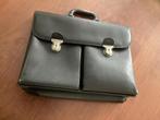 Lederen Aktentas met schouderriem, Ophalen of Verzenden, Zo goed als nieuw, Bruin