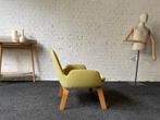 Normann Copenhagen Era Lounge Chair geel bij TheReSales, Huis en Inrichting, Fauteuils, Hout, Minder dan 75 cm, Ophalen of Verzenden