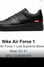 Nike air force black supreme maat 41, Kleding | Heren, Schoenen, Ophalen of Verzenden, Zo goed als nieuw