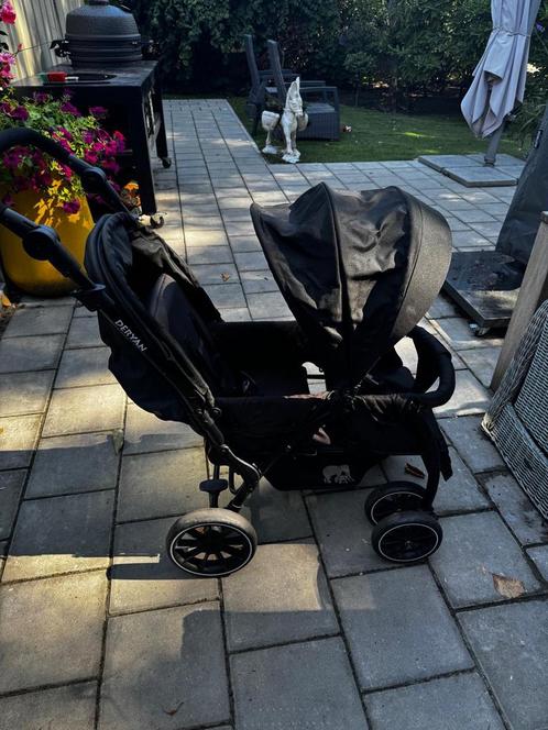 Deryan Elena duo, Kinderen en Baby's, Buggy's, Zo goed als nieuw, Overige merken, Duomodel, Verstelbare rugleuning, Zonnekap, Ophalen of Verzenden