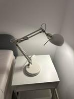 Ikea Forsa Bureaulamp - Wit, Huis en Inrichting, Lampen | Tafellampen, Ophalen, Zo goed als nieuw, Metaal, 50 tot 75 cm