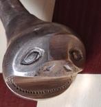 Wandelstokknop. VICTATORIAANS.  Brons. 1850/1900., Diversen, Wandelstokken, Ophalen, Gebruikt