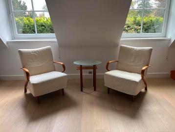 Twee Fauteuils + Tafeltje - Minotti beschikbaar voor biedingen