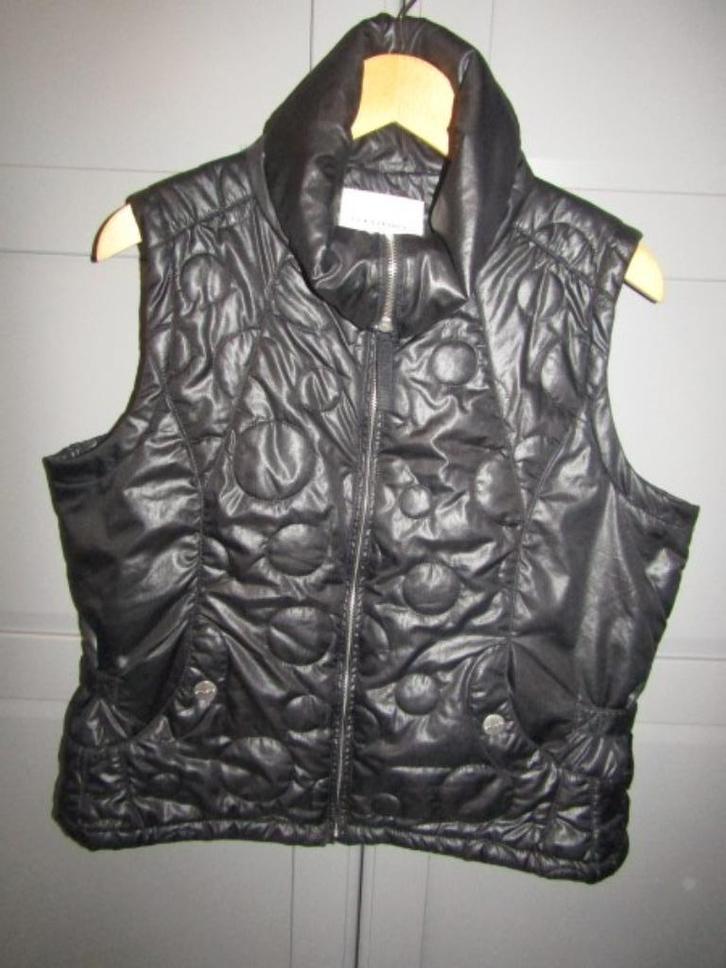G386 Studio mt 42 bodywarmer zwart gewatteerd mat, Kleding | Dames, Truien en Vesten, Zo goed als nieuw, Maat 42/44 (L), Zwart