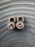 Ti Sento oorbel hangers met steentjes, Hangers, Ophalen of Verzenden, Zo goed als nieuw, Zilver