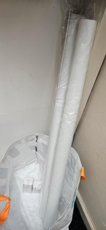 Rolgordijnen verduisterend op maat 97,5cm breed wit / nieuw beschikbaar voor biedingen