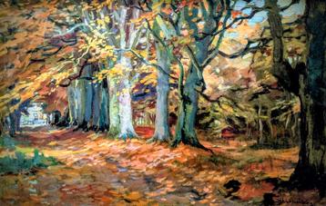 JOS LUSSENBURG | Boslaantje in de herfst beschikbaar voor biedingen