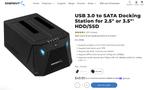 USB 3.0 to SATA Docking Station for 2.5" or 3.5"' HDD/SSD, Nieuw, Ophalen of Verzenden, Sabrent, Docking station
