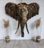 Olifanten kop XXL wand decoratie 100cm x 100cm, Ophalen of Verzenden, Nieuw, Dier