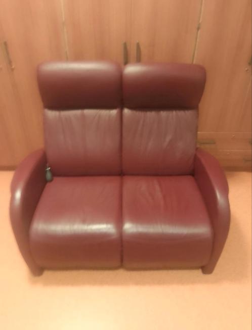 Lederen Relaxbank - 2 Zits, Antiek en Kunst, Antiek | Meubels | Stoelen en Banken, Ophalen