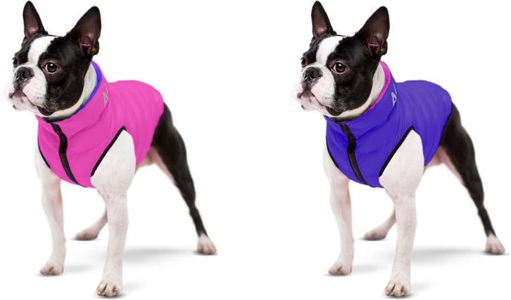 AiryVest Hondenjas Omkeerbaar XS22 Pink-Purple -50% OFF!!!, Dieren en Toebehoren, Hondenkleding, Nieuw, Hondenjas, Ophalen of Verzenden