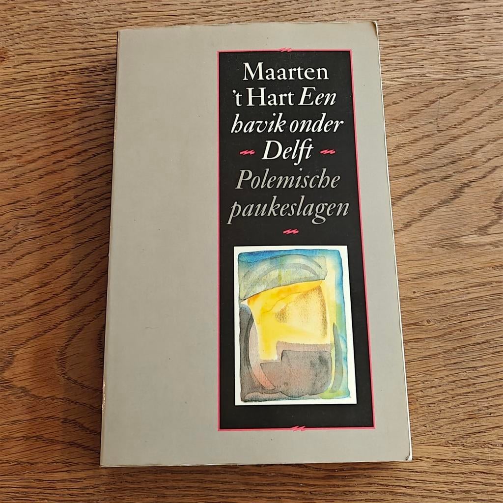 Boek Maarten 't Hart Een havik onder Delft literatuur column, Boeken, Gelezen, Ophalen of Verzenden, Maarten 't Hart, Eén auteur
