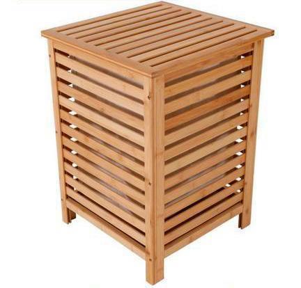 Bamboe Wasmand 40x40x57cm, Huis en Inrichting, Badkamer | Badtextiel en Accessoires, Zo goed als nieuw, Overige typen, Ophalen of Verzenden