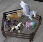 Schleich paarden met hekwerk 2, Ophalen of Verzenden, Zo goed als nieuw