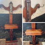 Antieke kapstok met klepkastje en parapluhouder mahonie, Gebruikt, Minder dan 100 cm, Hout, Ophalen