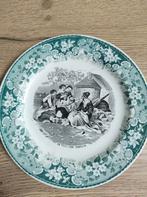 Bordje Societe Ceramique Visscher familie, Antiek en Kunst, Antiek | Servies los, Ophalen of Verzenden